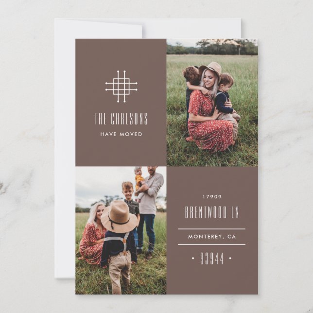 Grille Moving Announcement - Brown (Front)