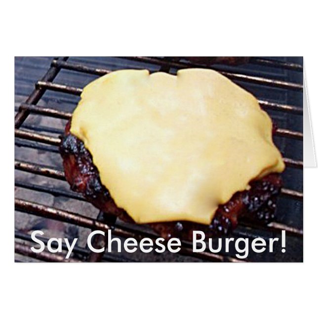 Grilled Cheese Burger Card (Front Horizontal)