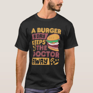 Grilled Cheese Burger Day  Fast Food Burger T-Shirt