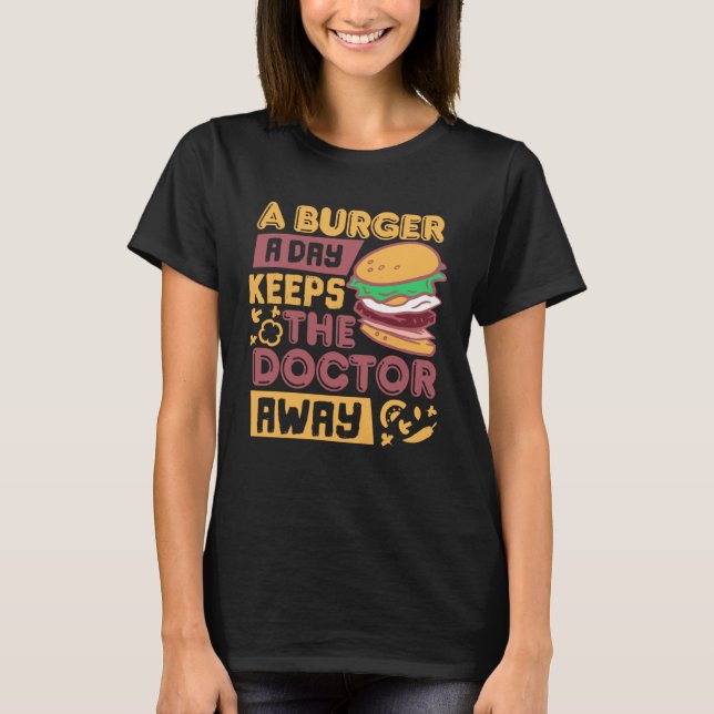 Grilled Cheese Burger Day  Fast Food Burger T-Shirt (Front)
