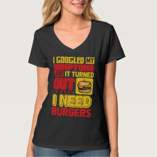 Grilled Cheese Burger Symptoms  Fast Food Burger T-Shirt