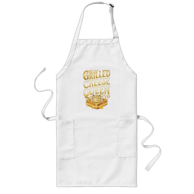 Grilled Cheese Day Long Apron (Front)