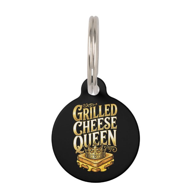 Grilled Cheese Day Pet Tag (Front)