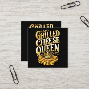 Grilled Cheese Day Square Business Card