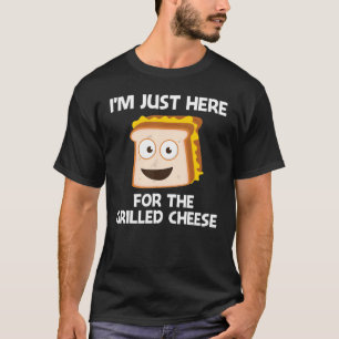 Grilled Cheese Designs Men Women Grilling Foodie T-Shirt