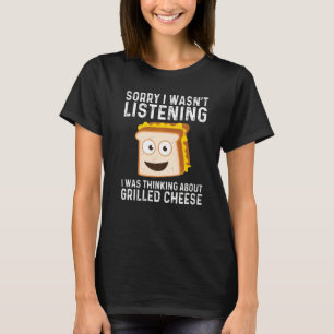 Grilled Cheese Designs Men Women Grilling Foodie T-Shirt