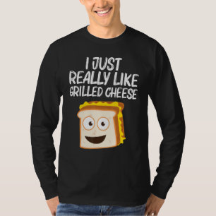 Grilled Cheese   Designs Men Women Grilling Foodie T-Shirt