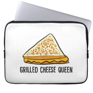 Grilled Cheese Queen Funny Grilled Cheese  Laptop Sleeve