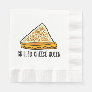 Grilled Cheese Queen Funny Grilled Cheese Napkin