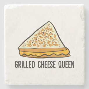 Grilled Cheese Queen Funny Grilled Cheese Stone Coaster