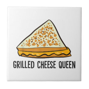 Grilled Cheese Queen Funny Grilled Cheese Tile