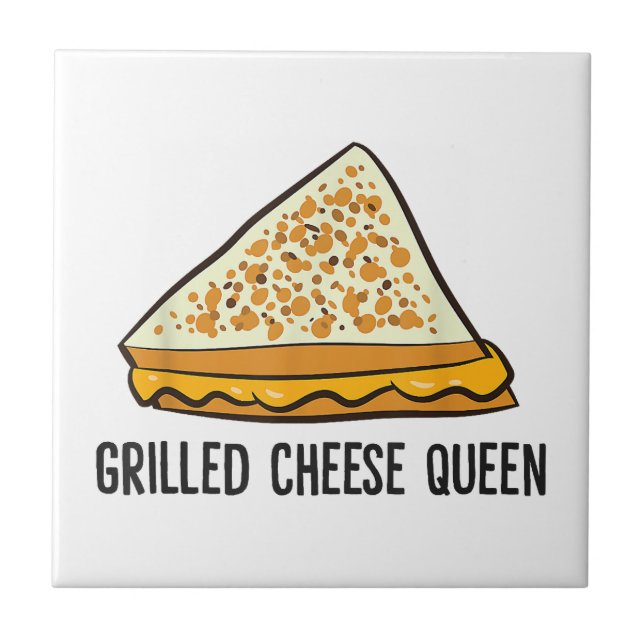 Grilled Cheese Queen Funny Grilled Cheese  Tile (Front)