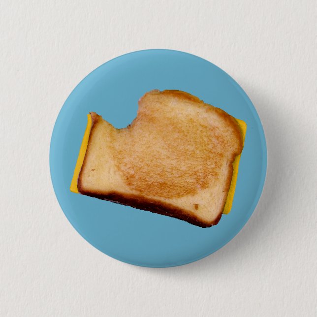 Grilled Cheese Sandwich 6 Cm Round Badge (Front)