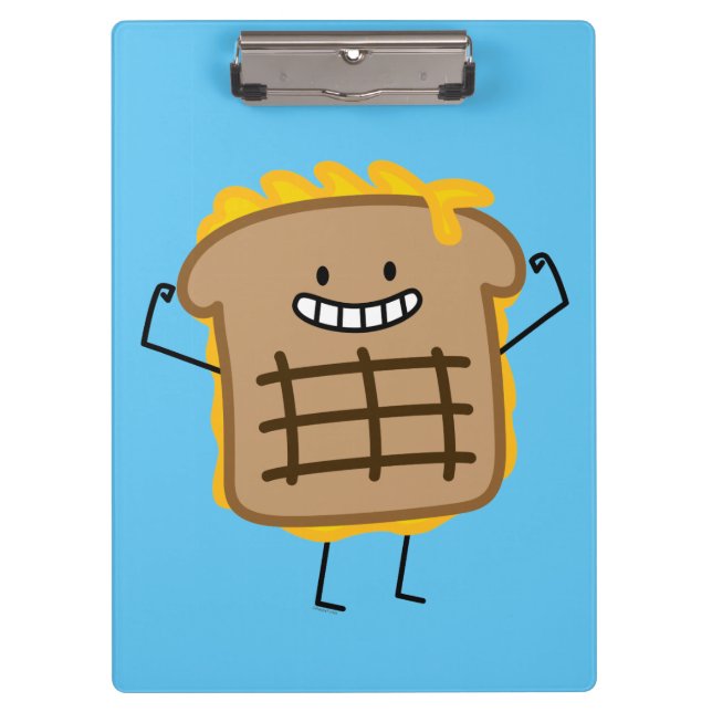 Grilled Cheese Sandwich Cheddar Toasted Bread Clipboard (Front)