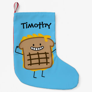 Grilled Cheese Sandwich Cheddar Toasted Bread Small Christmas Stocking