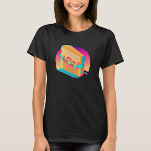Grilled Cheese Vaporwave Style Vintage Aesthetic T-Shirt