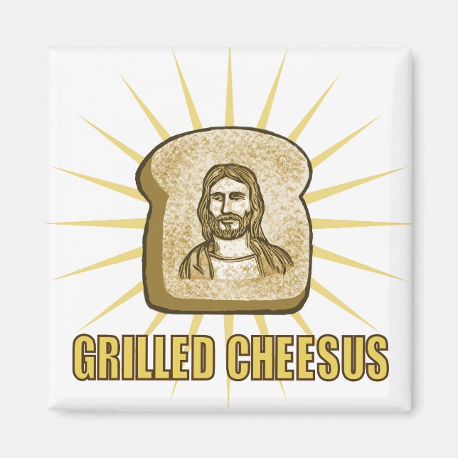 Grilled Cheesus magnet (Front)