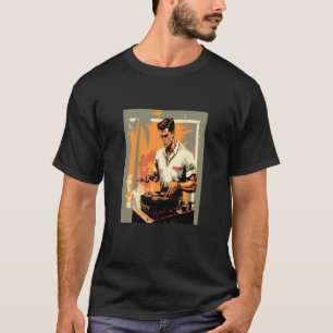 Grilled Meat Vintage Style Grilling Father 1 T-Shirt