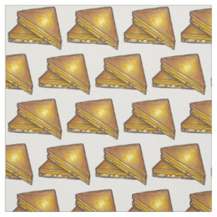 Grilled Toasted Cheddar Cheese Toastie Sandwich Fabric