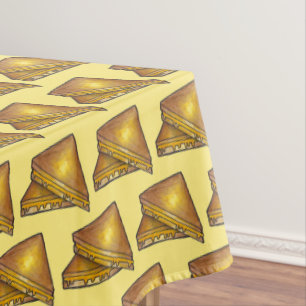 Grilled Toasted Cheese Sandwich Lunch Diner Food Tablecloth