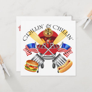 Grillin' and Chillin' Attorney Law Invitation
