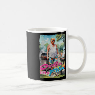 Grillin Like A Felon Funny Trump 2024 Chillin Like Coffee Mug