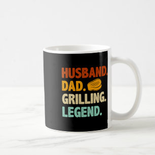 Grilling Bbq Father Funny Husband Grill Dad Legend Coffee Mug
