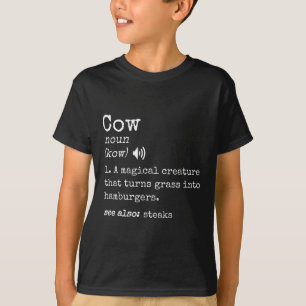 Grilling Beef Steak Lover Funny Cow Hamburger Defi T-Shirt