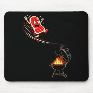 Grilling Cartoon Humour Mouse Pad