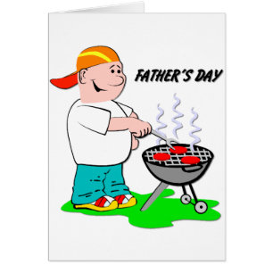 Grilling Dad - Father's Day Greeting Card