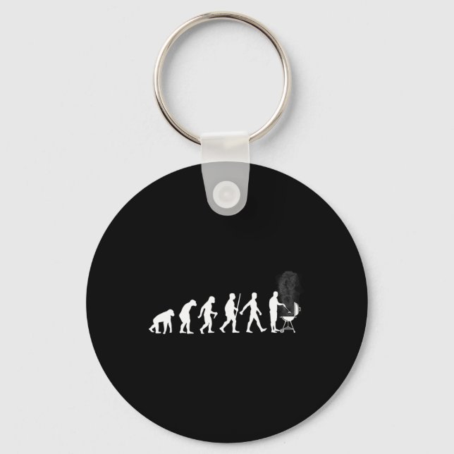 Grilling Design For Men Dad Bbq Smoking Barbecue M Key Ring (Front)