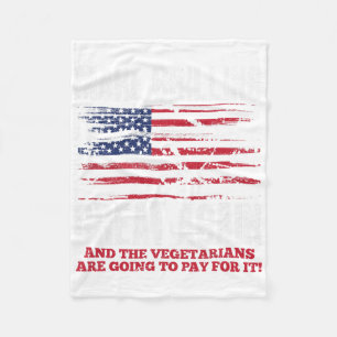 Grilling Great Again Funny Trump Bbq Pit Master Fleece Blanket