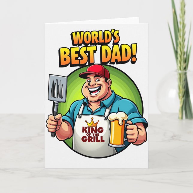 Grilling Hero Fathers Day Card (Front)