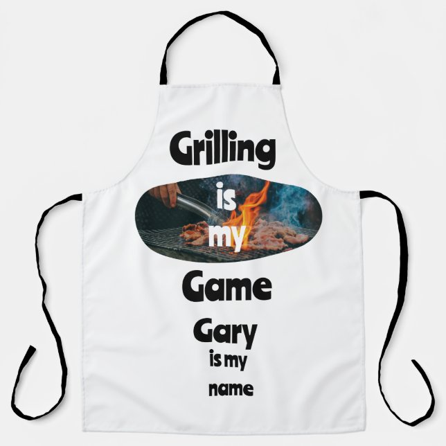 Grilling is my Game Apron (Front)