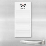 Grilling Love Couple Grocery List Magnetic Notepad<br><div class="desc">A handy way to keep track of your grocery list and plan what you'll grill next.</div>