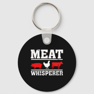 Grilling - Meat Whisperer Funny Bbq Chef Gift Key Ring