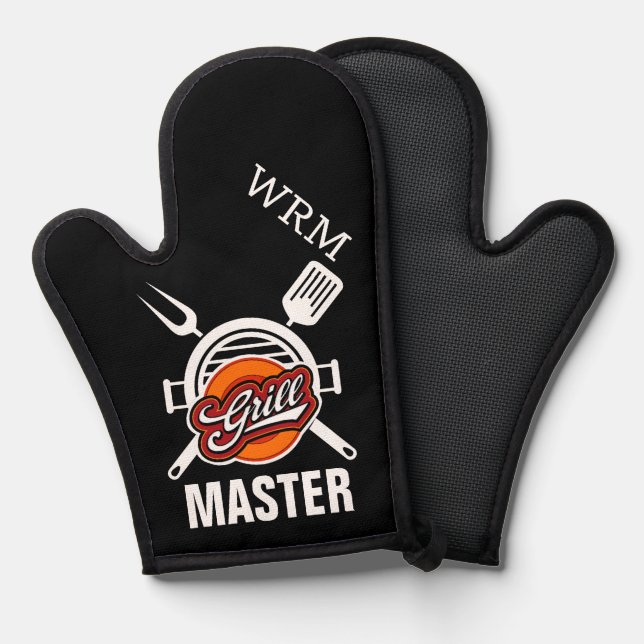 Grilling Monogram  Oven Mitt (Front/Back)