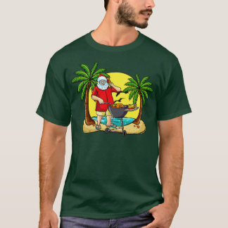 Grilling Santa Christmas In July Grill Master T-Shirt
