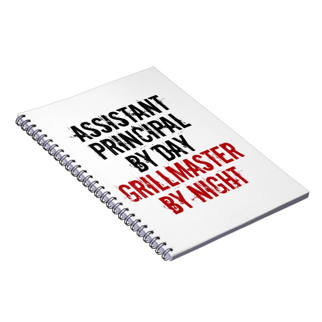 Grillmaster Assistant Principal Spiral Notebook (Right Side)