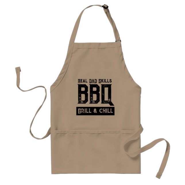 Grillmaster dad cool funny standard apron (Front)
