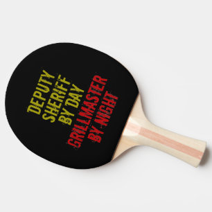 Grillmaster Deputy Sheriff Ping Pong Paddle