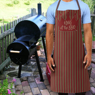 Grillmaster King Burgundy Stripes Apron