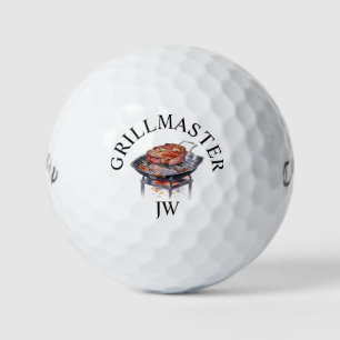 Grillmaster Personalised Monogram Golf Balls