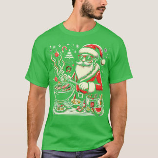 GrillMaster Santa Christmas BBQ Bash Tee