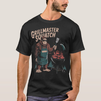 Grillmaster Sasquatch Bbq Lover Funny Grilling T-Shirt