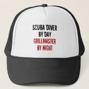 Grillmaster Scuba Diver Trucker Hat