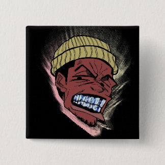Grillz 15 Cm Square Badge