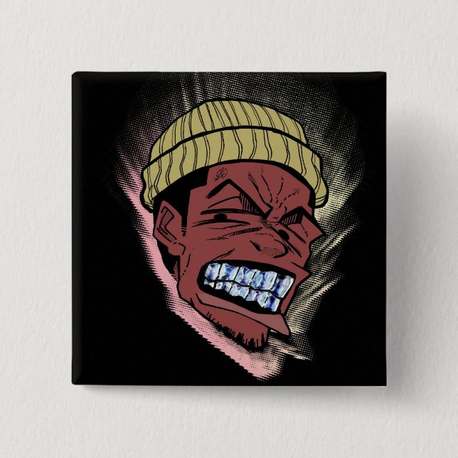 Grillz 15 Cm Square Badge (Front)