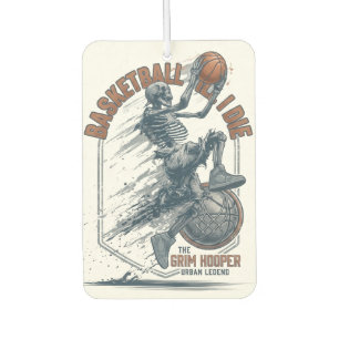 Grim Hooper Skeleton Basketball Urban Legend  Car Air Freshener