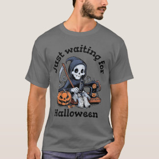 Grim Just Waiting For Halloween T-Shirt